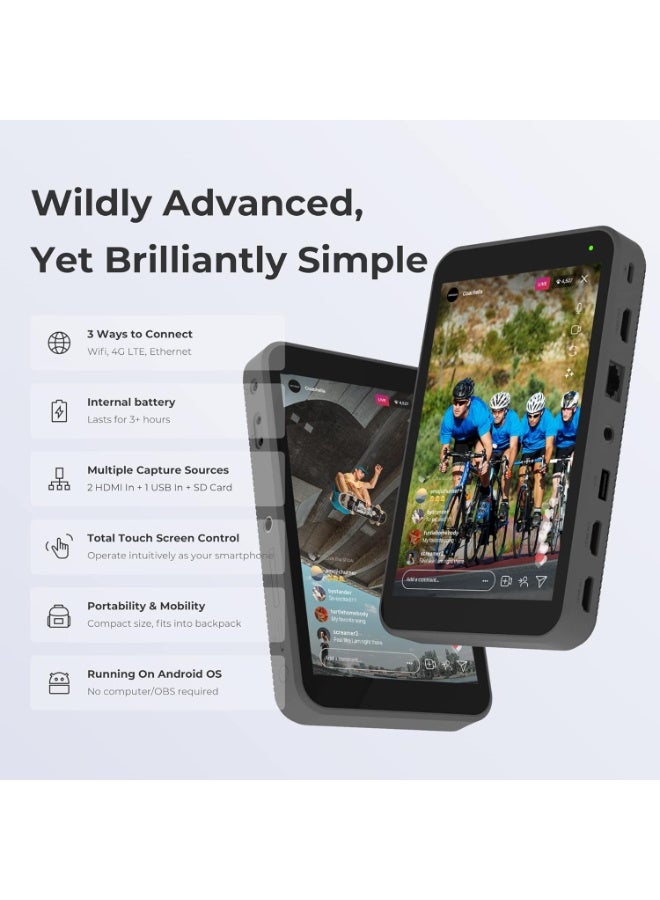 YoloLiv Instream All-in-One Vertical Live Video Streaming Encoder Switcher Recorder Monitor for Instagram Tiktok - Image 4